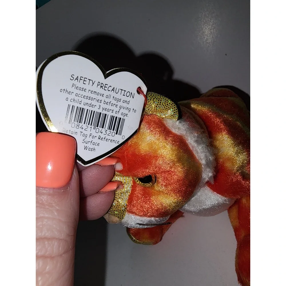 ty Beanie Babies Tiger‎ Zodiac Shiny